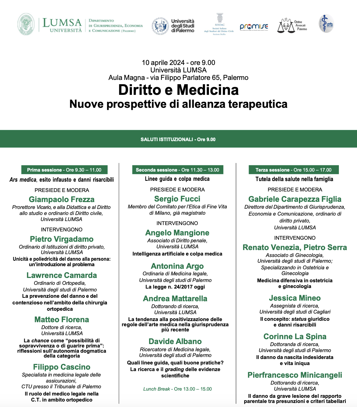 Diritto e Medicina. Nuove prospettive di alleanza terapeutica